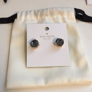 NWT kate spade black diamond studs